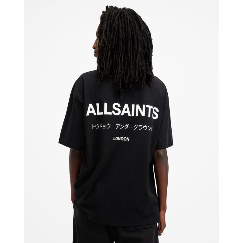 AllSaints Underground Oversized Crew Neck T-Shirt image number 1